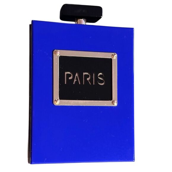 Paris Novelty Acrylic Crossbody Perfume Bottle Purse - Picture 2 of 7